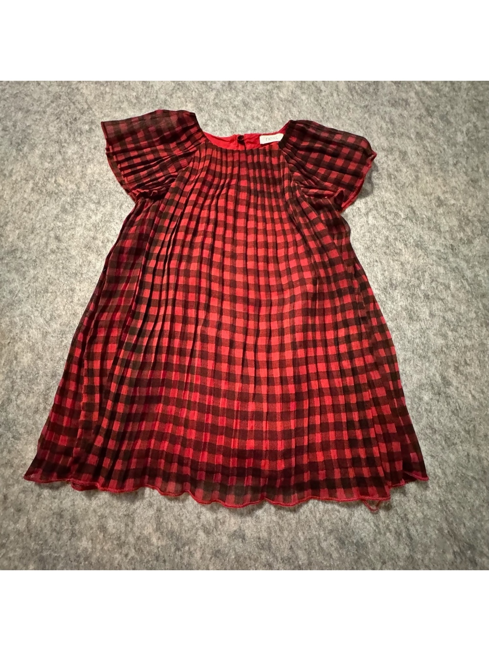 Next Red Black Gingham Dress Cottagecore Holiday Cute Toddler 2T